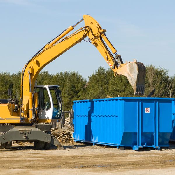 what are the rental fees for a residential dumpster in Rolling Hills